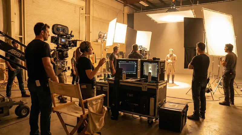 大象传媒国际化专业拍摄团队合作现场